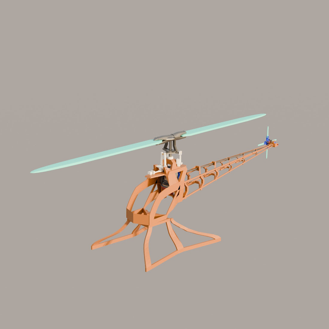 Additiv gefertigte modulare RC-Helikopter-Plattform
