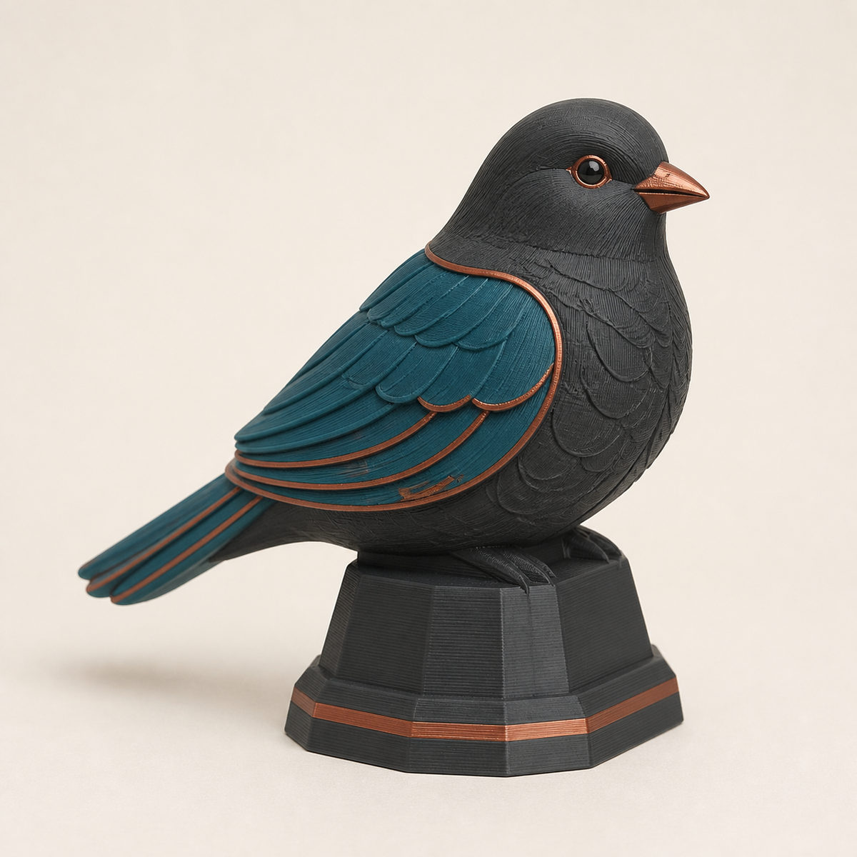 balcony figure guardian bird – Modern from PETG on bright studio background