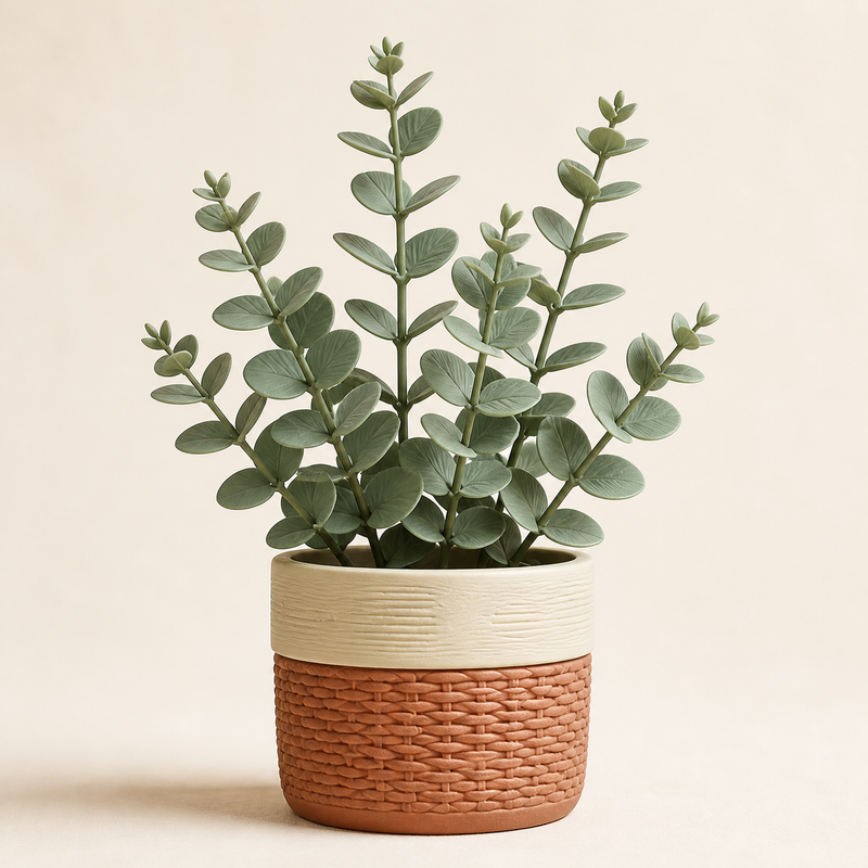 Decorative plant Eucalyptus – Country from PETG on bright studio background
