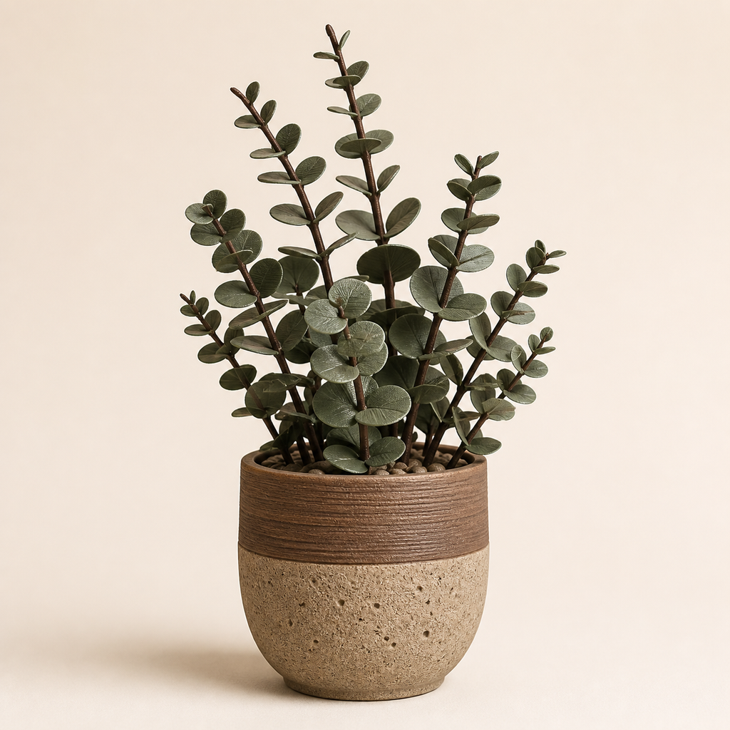 Decorative plant Eucalyptus – Rustic from PETG on bright studio background