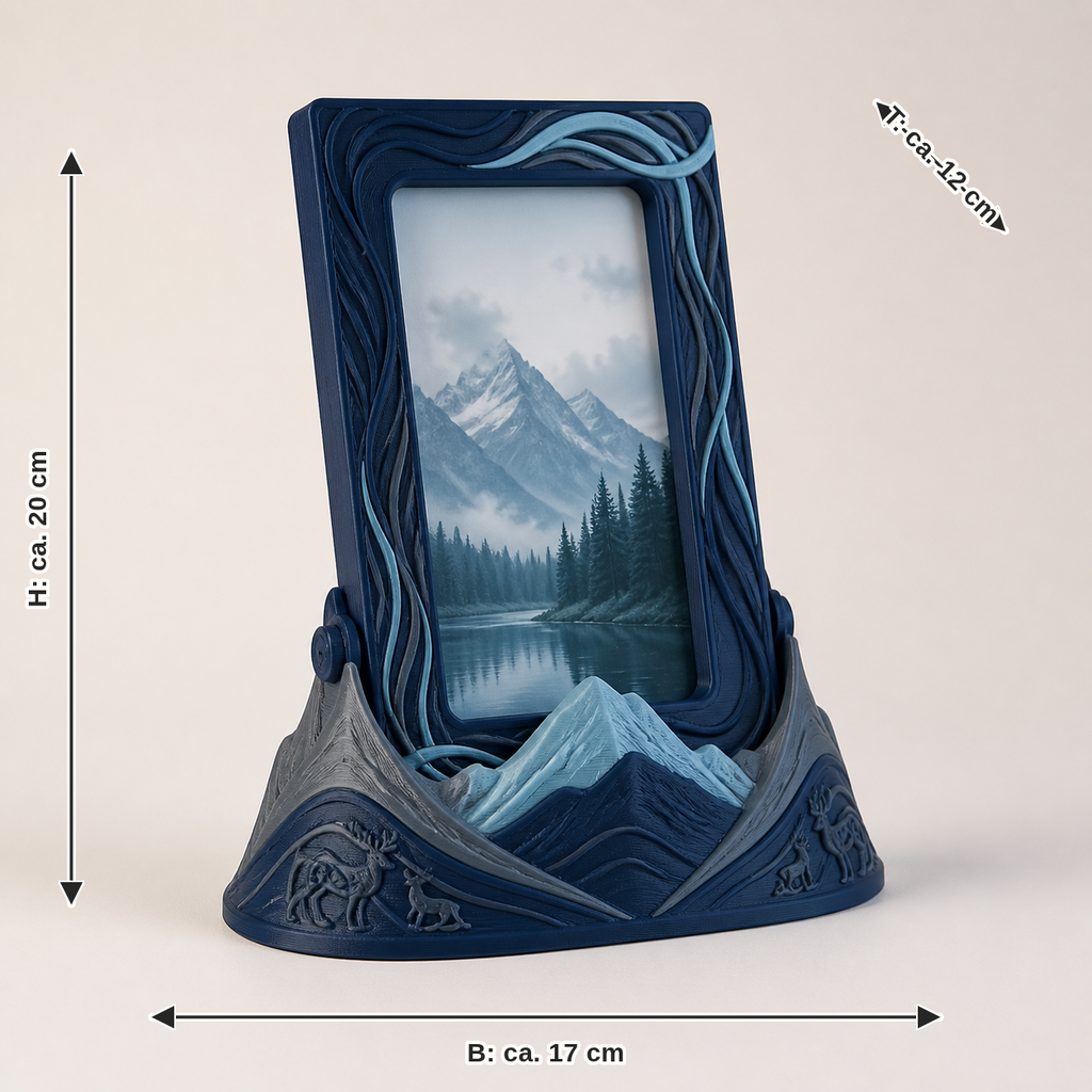 Dimensional image for photo frames – Nordic & Mythical: width approx. 17 cm, depth approx. 12 cm, height approx. 20 cm