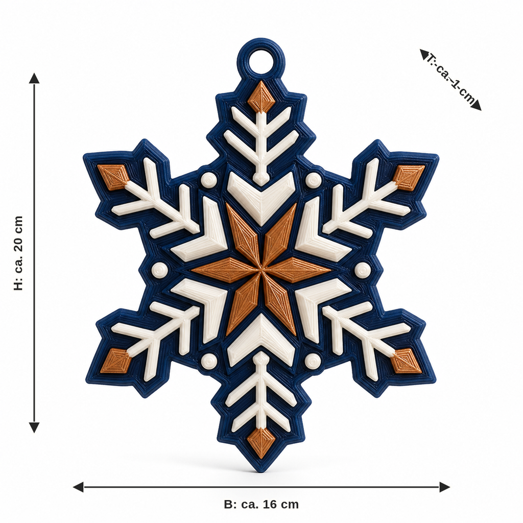 Dimensional image for window decoration night flak: width approx. 16 cm, depth approx. 1 cm, height approx. 20 cm