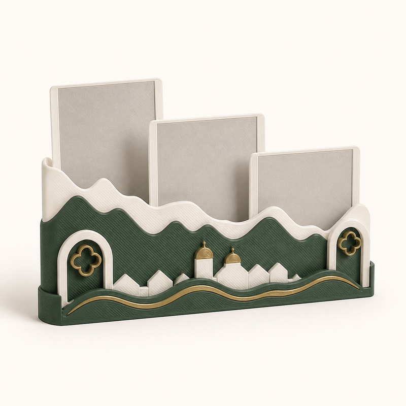 Photo holder Alpine comb – Salzburg from PETG on bright studio background