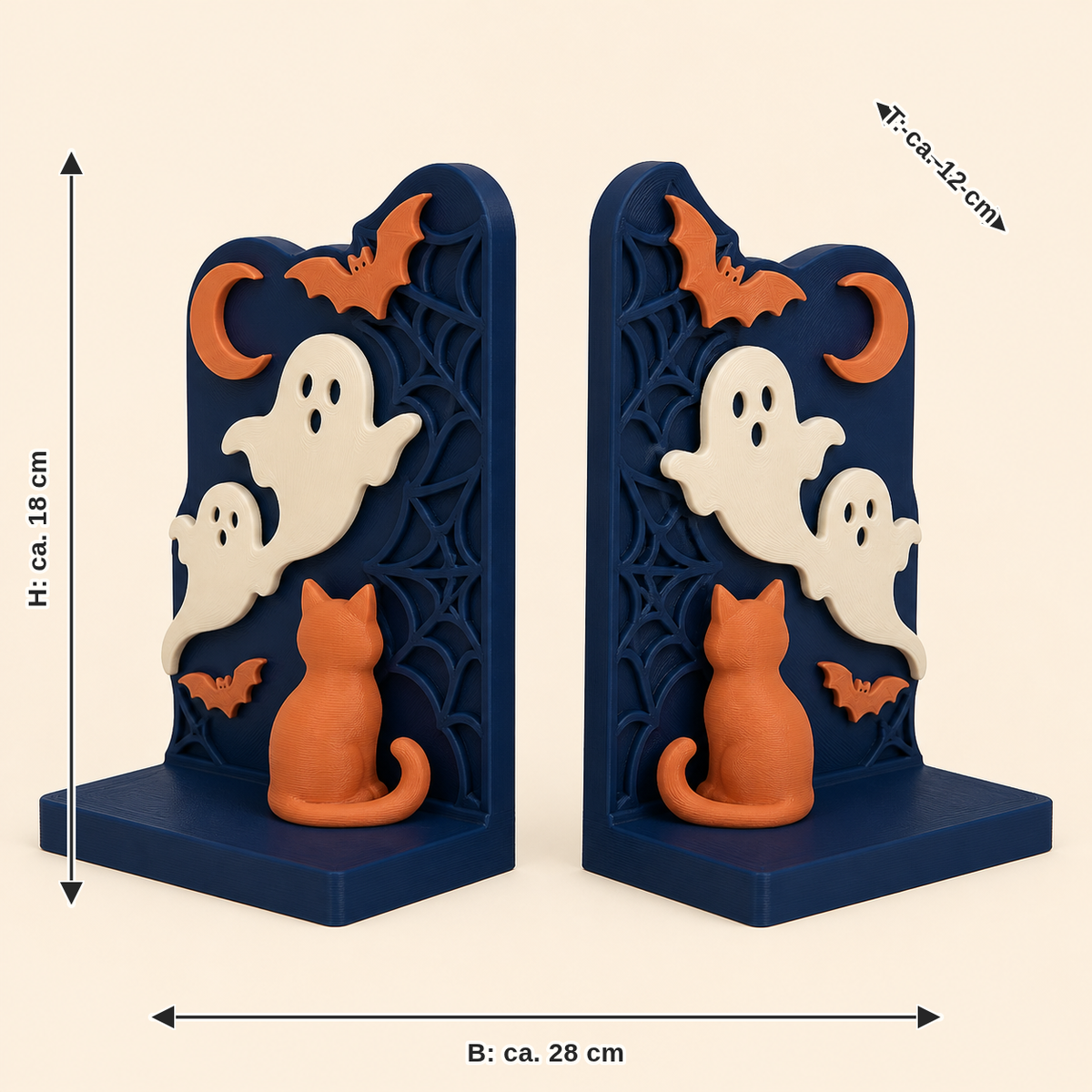 Double spirit: width approx. 28 cm, depth approx. 12 cm, height approx. 18 cm