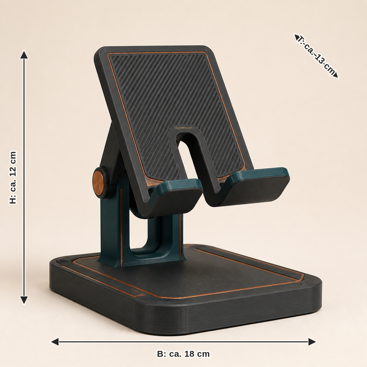 Viewing angle – Modern: width approx. 18 cm, depth approx. 13 cm, height approx. 12 cm