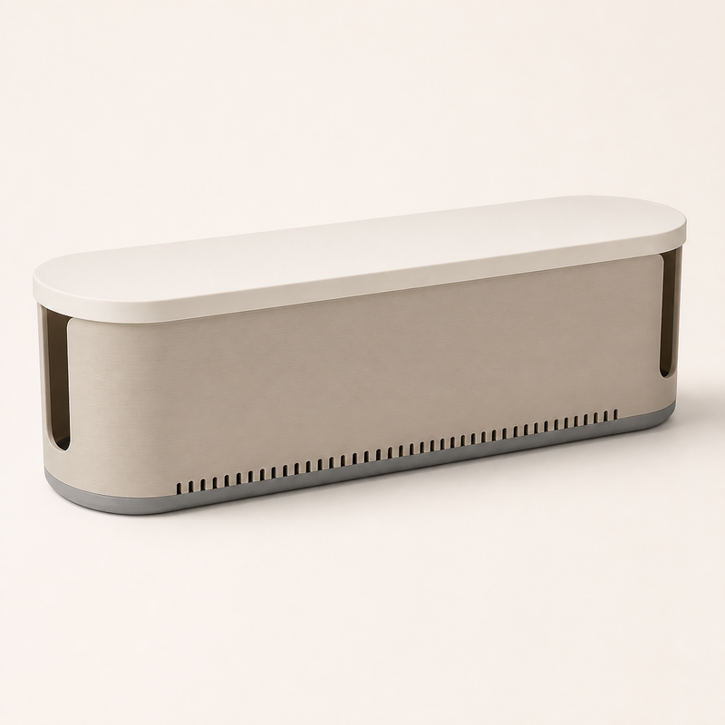 cable box Ordnungslinie – Minimalist made of PETG on bright studio background