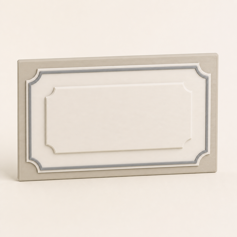 Coordinate sign home point – minimalist from PETG on bright studio background