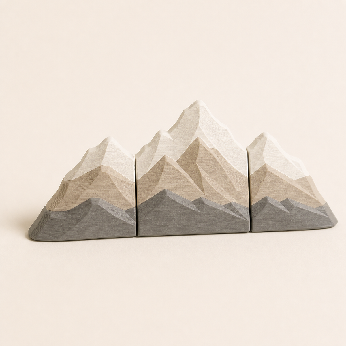 Magnetset Berglinie – Minimalistisch aus PETG auf hellem Studiohintergrund