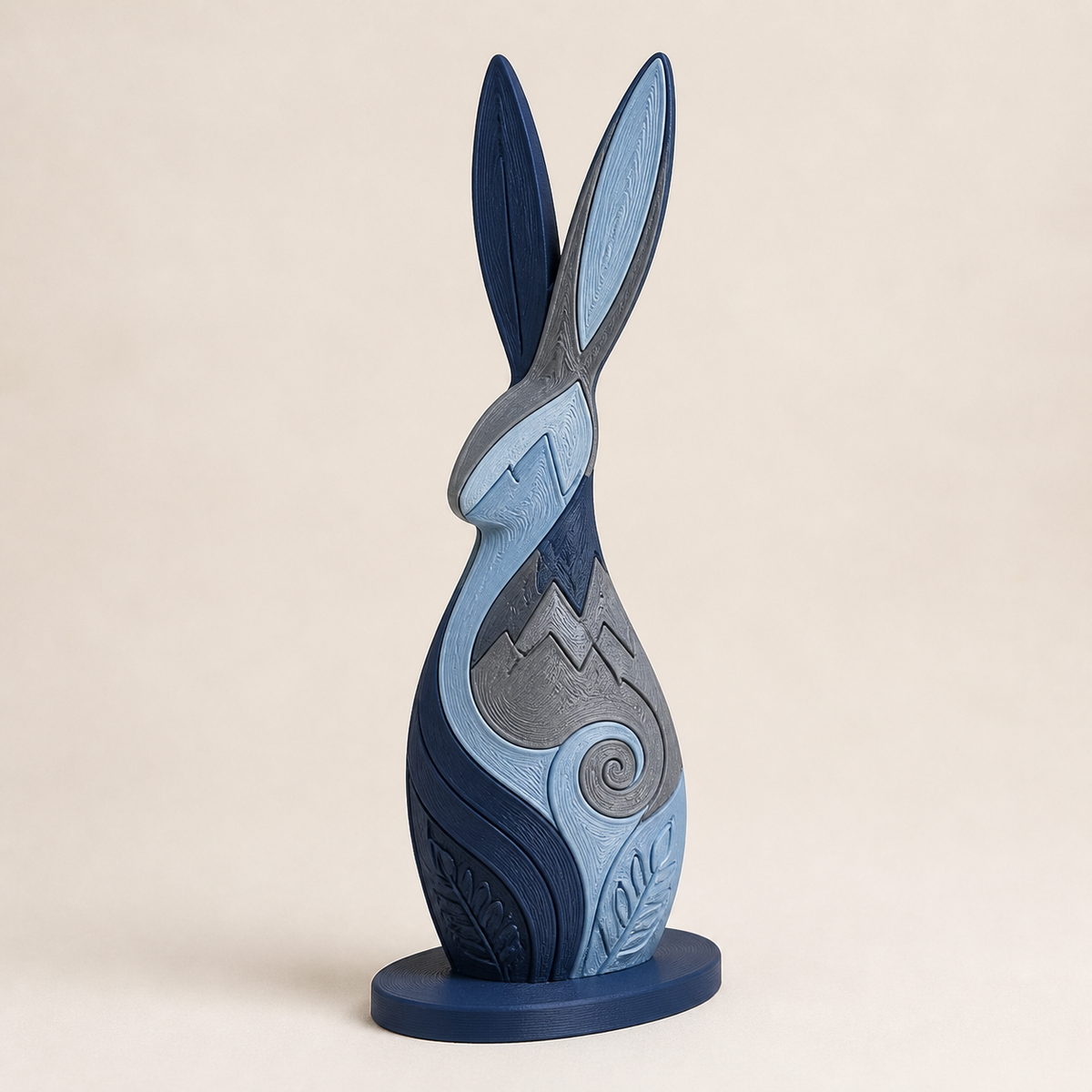 Easter figure Hasenschadden – Nordic & Mythical from PETG on bright studio background