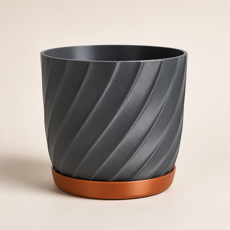 planter source form – Modern from PETG on bright studio background