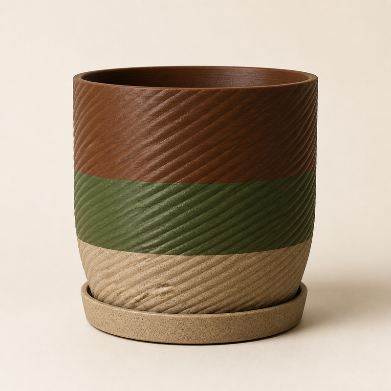 planter source form – Rustic from PETG on bright studio background