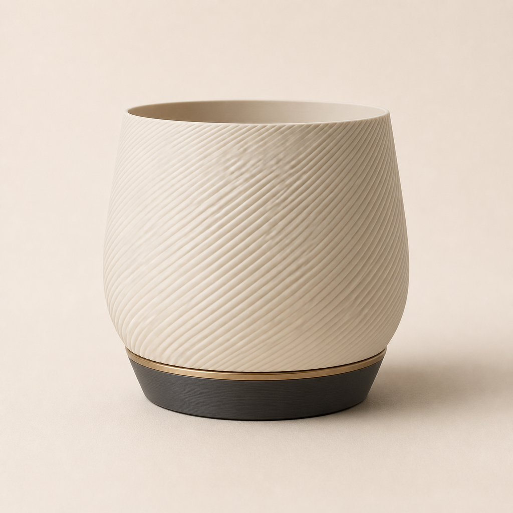 planter source form – Timeless from PETG on bright studio background