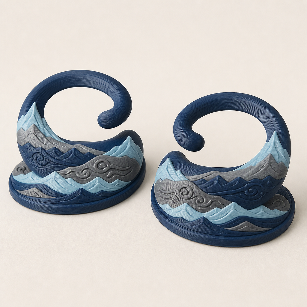 Spiral arch pen holder – Nordic & Mythical from PETG on bright studio background