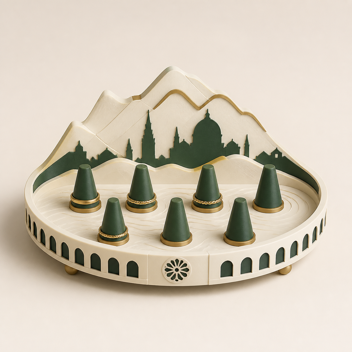 ring tray Alpine comb – Salzburg from PETG on bright studio background