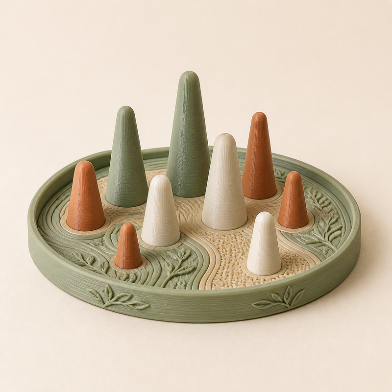 ring tray Gipfelfeld – Country from PETG on bright studio background