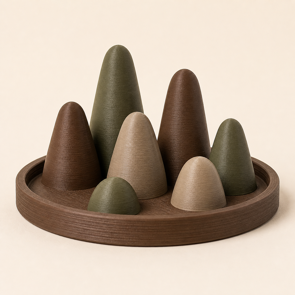 ring tray Gipfelfeld – Rustic from PETG on bright studio background