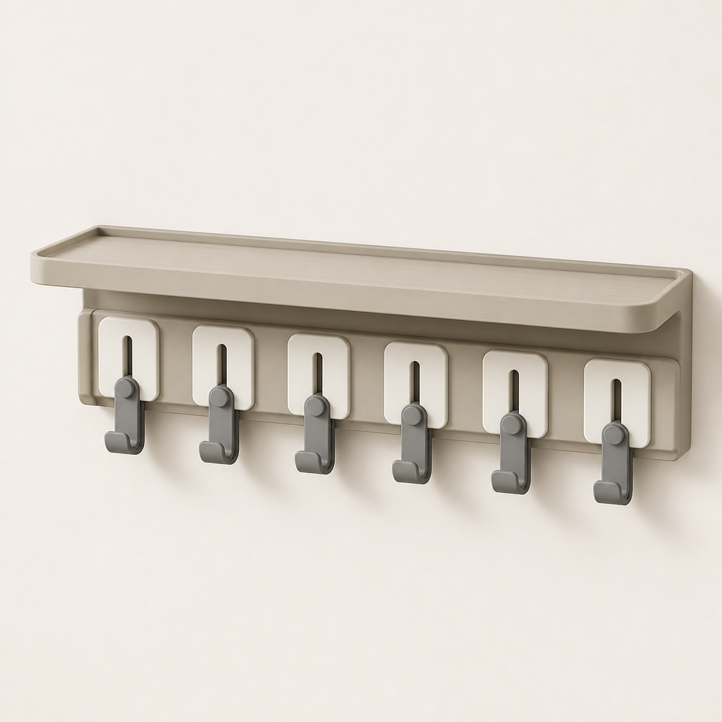 Key bar module hook – minimalist made of PETG on bright studio background