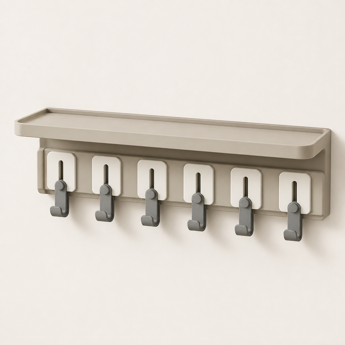 Key bar module hook – minimalist made of PETG on bright studio background