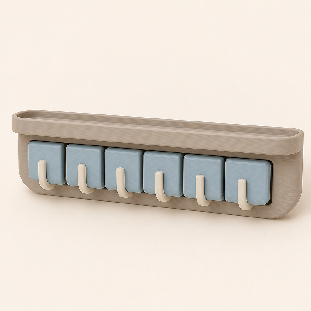 Key bar module hook – Serene made of PETG on bright studio background