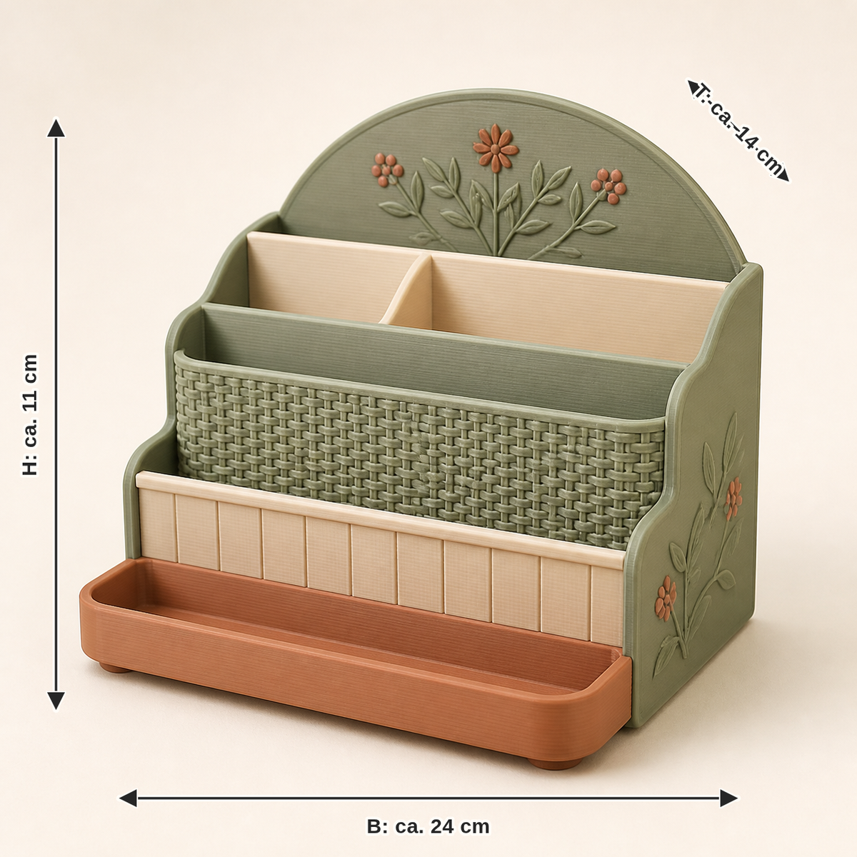 Modular field – country: width approx. 24 cm, depth approx. 14 cm, height approx. 11 cm