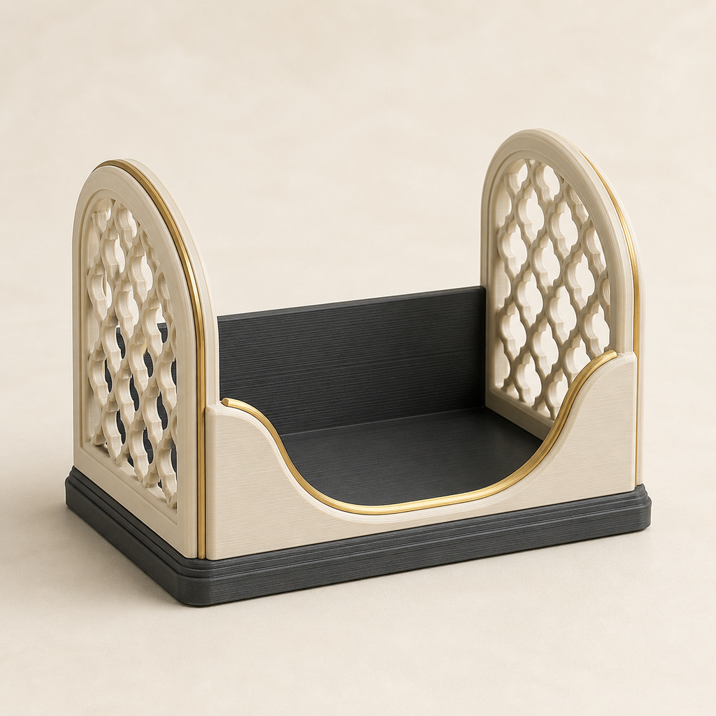 napkin holder line room – Timeless from PETG on bright studio background