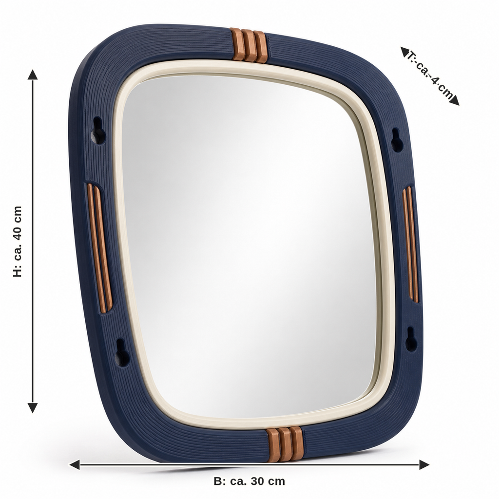 Measurement for mirror frames Night copper: width approx. 30 cm, depth approx. 4 cm, height approx. 40 cm