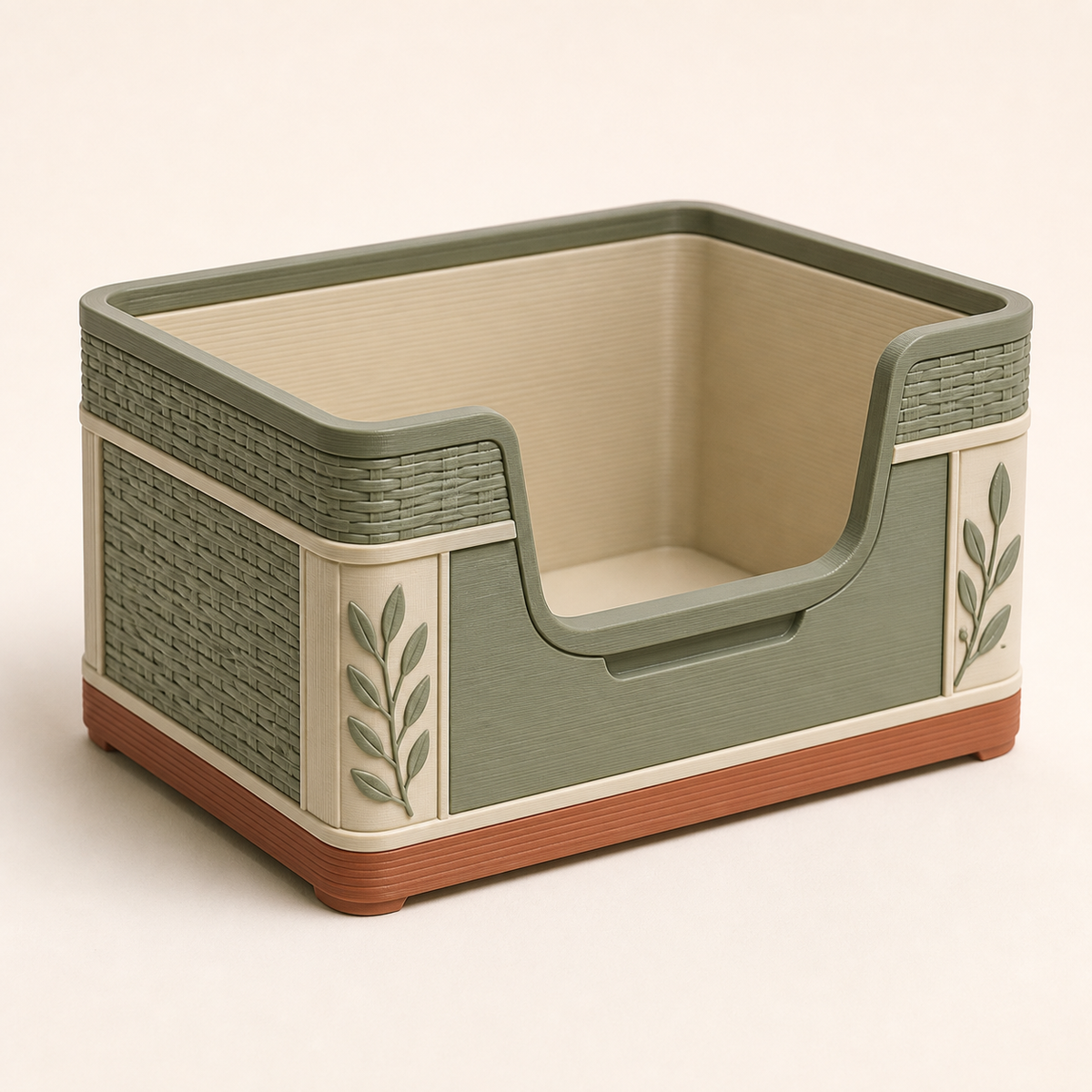 Stackbox viewing window – Country from PETG on bright studio background