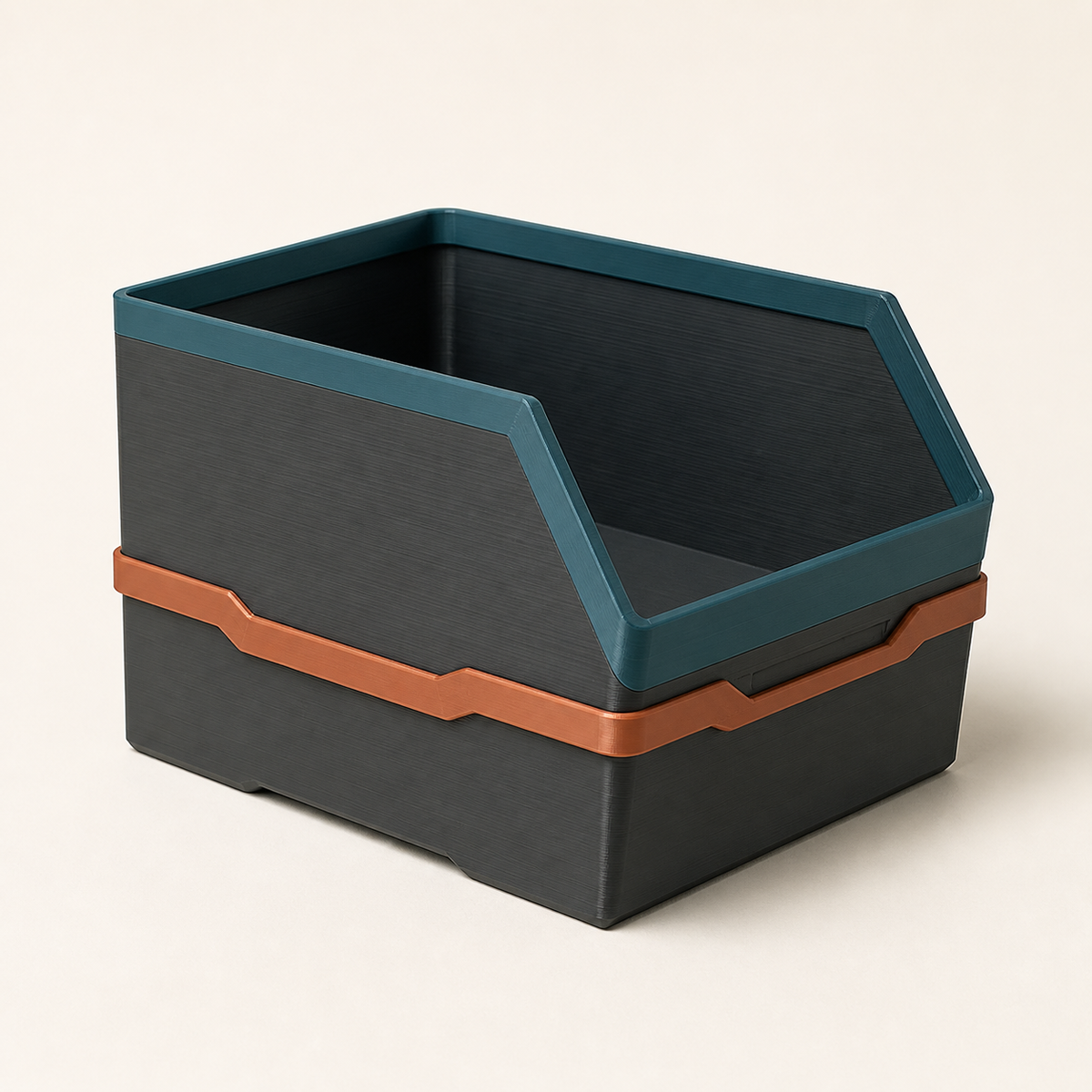 Stackbox Window – Modern made of PETG on bright studio background