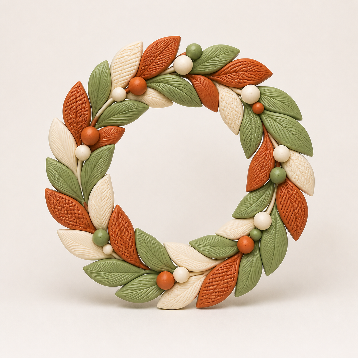 door wreath Berry Geometry – Country from PETG on bright studio background