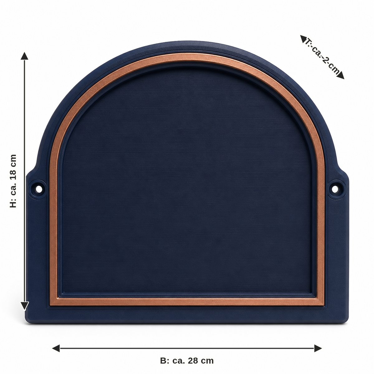 Dimensional image for wall sign nightbow: width about 28 cm, depth about 2 cm, height about 18 cm
