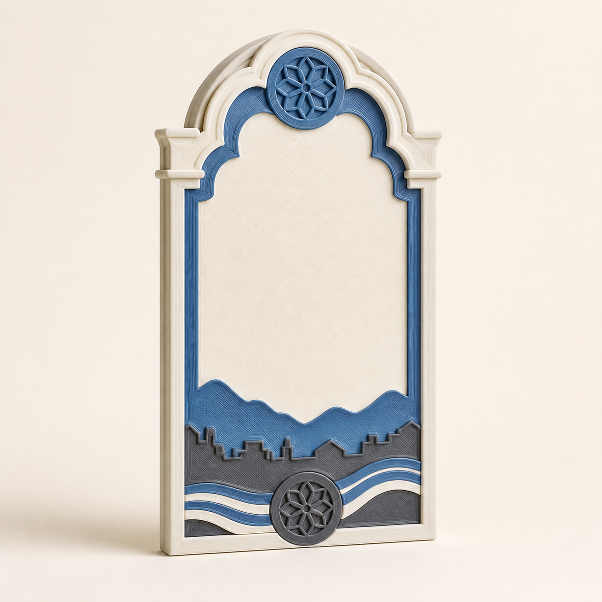 Welcome sign Barockportal – Salzburg from PETG on bright studio background